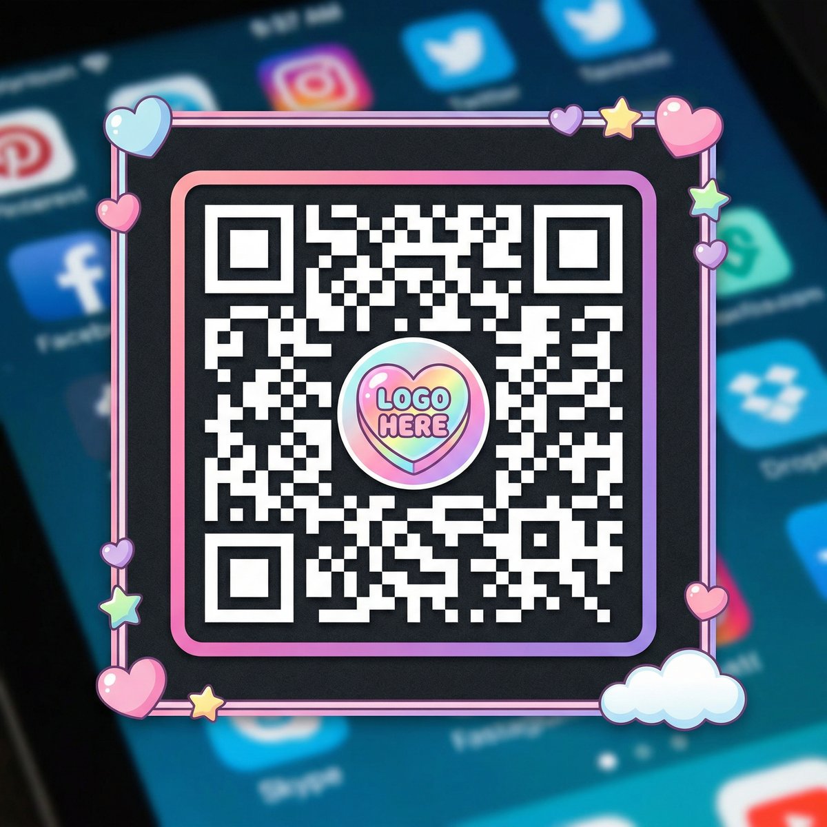 抖音风微信公众号二维码